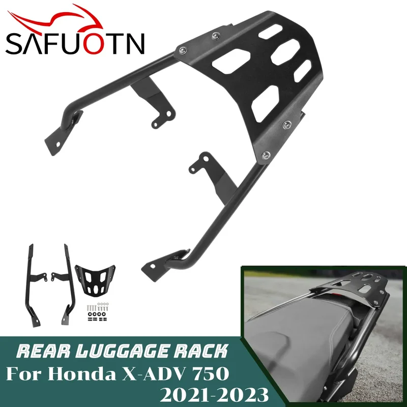 X-ADV750 Rear Luggage Cargo Rack Carrier Mount Backrest for Honda X-ADV XADV 750 2021 2022 2023 Motorcycle Shelf Holder Parts