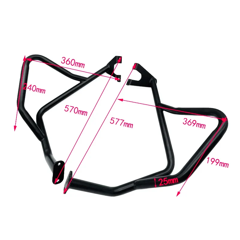 Fit For Kawasaki Versys 650 KLE650 2015-2021 New Motorcycle Engine Guard Crash Bar Tank Bumper Upper Lower Fairing Protector Bar