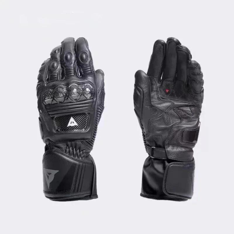 carbon fiber long motorcycle riding touch screen gloves, motorcycle rider gloves
