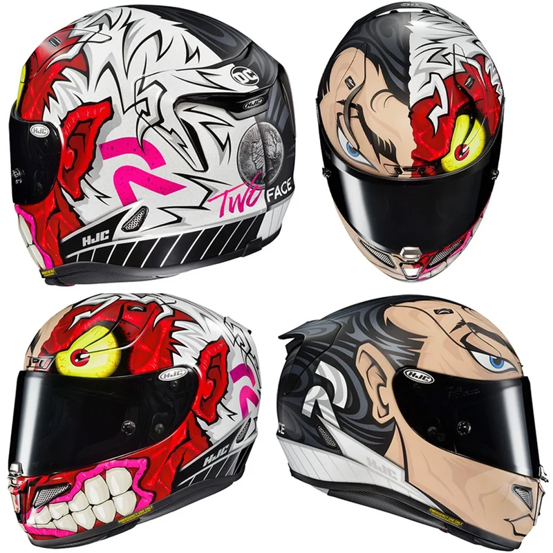 CAPACETE HJC RPHA11 TWO FACE DC COMICS
