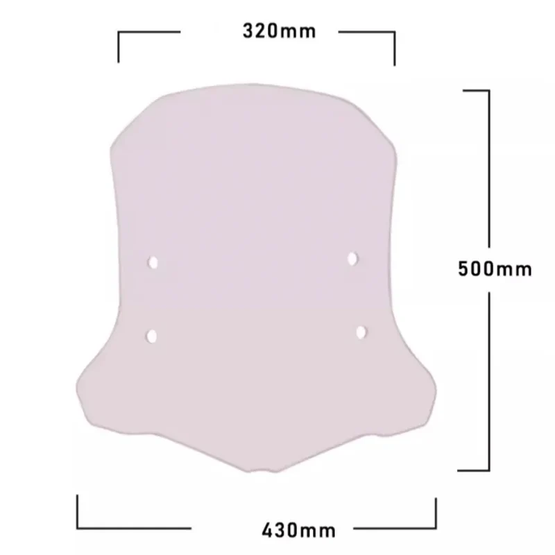 For CFMOTO 800NK NK800 Motorcycle Sports Visor Windscreen Windshield Windscreen With Mounting Bracket Deflector for CF 800 NK