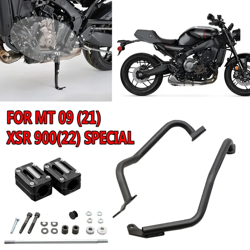 For XSR900 XSR 900 2022 MT-09 MT09 SP 2021 2022 2023 Engine Guards Highway Crash Bars Bumper Stunt Cage Frame Protectors