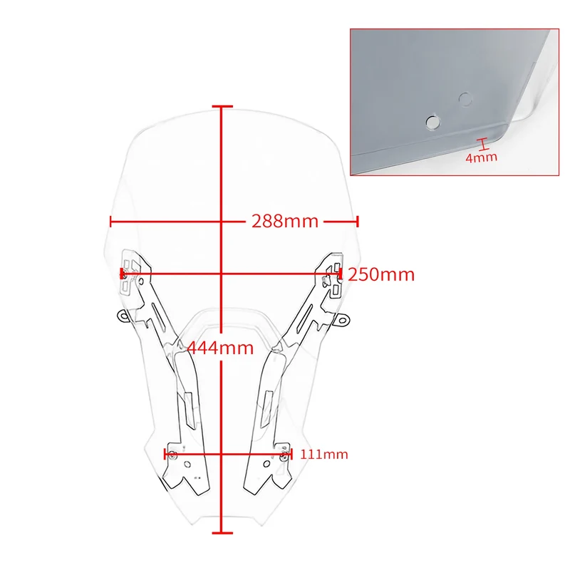 CRF1100L Windshield Touring Windscreen For Honda CRF 1100L CRF1100 L Africa Twin Adventure Sports 2020 2021 2022 Front Cowl Kit