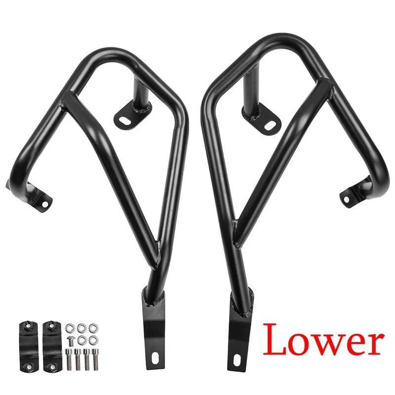 Motorcycle Lower or Upper Crash Bars Engine Guards Frame Protector For Kawasaki Versys 650 2015 2016 2017 2018 2019 2020 2021