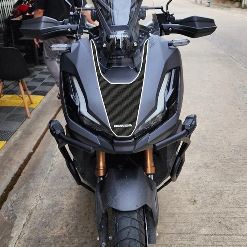 For HONDA ADV 350 ADV350 2022 2023 Motorcycle 3D/6D Footrest Pad Windshield Decal Carbon fiber sticker Decorate Sticker Full Set