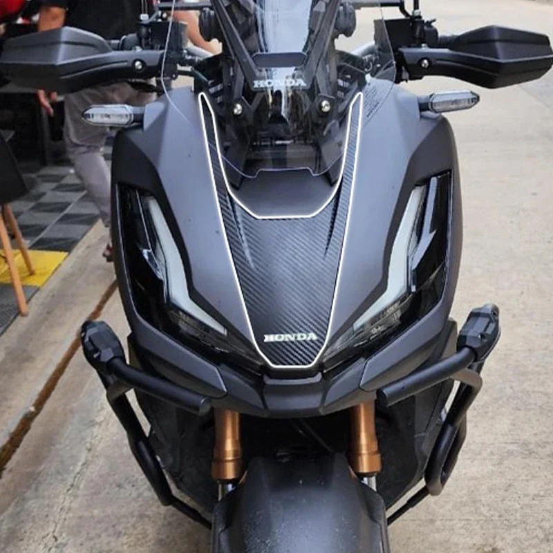 For HONDA ADV 350 ADV350 2022 2023 Motorcycle 3D/6D Footrest Pad Windshield Decal Carbon fiber sticker Decorate Sticker Full Set