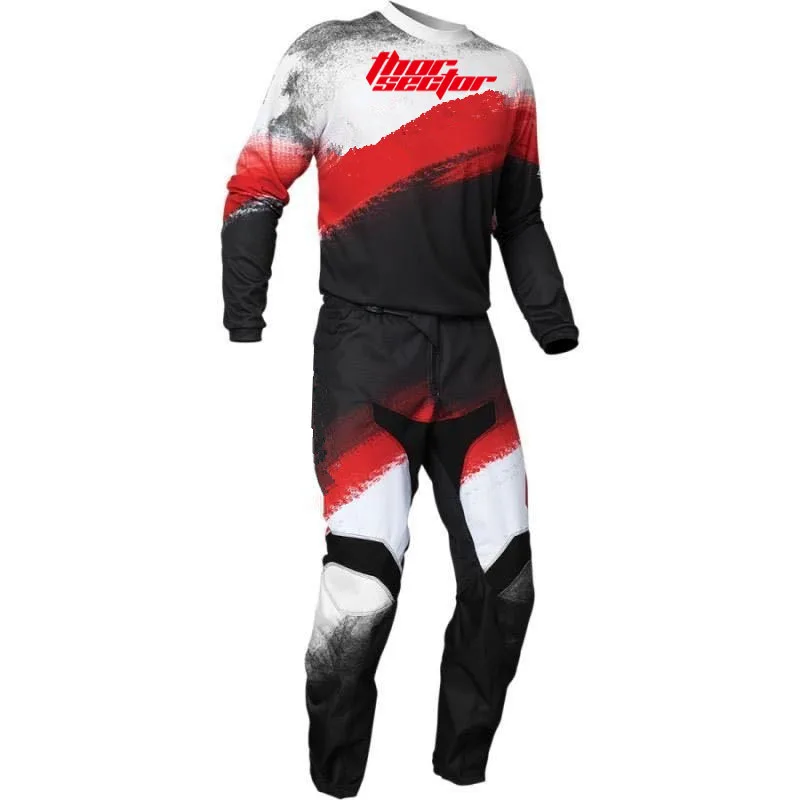 New Thor Sector Motocross Protective Gear Element Burnout Jersey&Pant Combo MX MTB Mountain Downhill Dirt Motorcycle Bike Suit