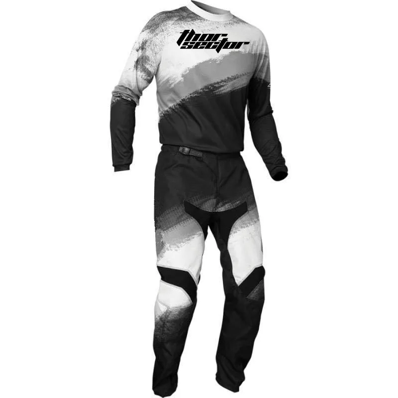 New Thor Sector Motocross Protective Gear Element Burnout Jersey&Pant Combo MX MTB Mountain Downhill Dirt Motorcycle Bike Suit