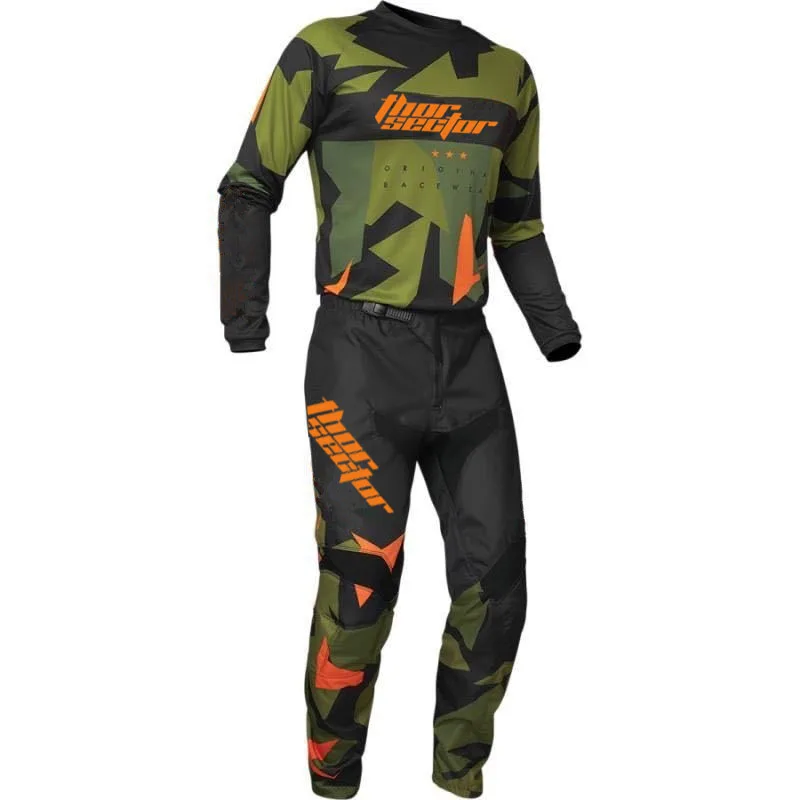 New Thor Sector Motocross Protective Gear Element Burnout Jersey&Pant Combo MX MTB Mountain Downhill Dirt Motorcycle Bike Suit