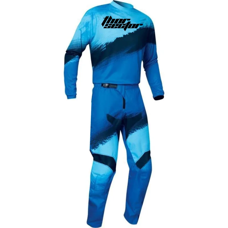 New Thor Sector Motocross Protective Gear Element Burnout Jersey&Pant Combo MX MTB Mountain Downhill Dirt Motorcycle Bike Suit