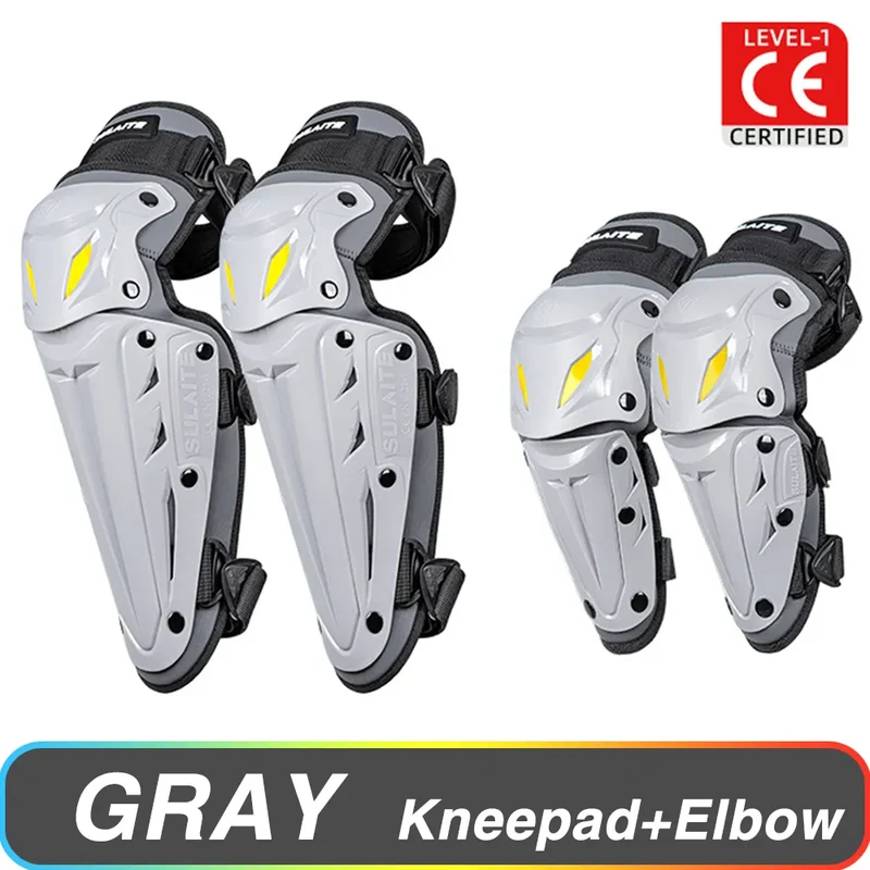 Motorcycle Knee Pad Elbow Protective Combo Knee Protector Equipment Gear Outdoor Sport Motocross Knee Pad Ventilate Four Seasons