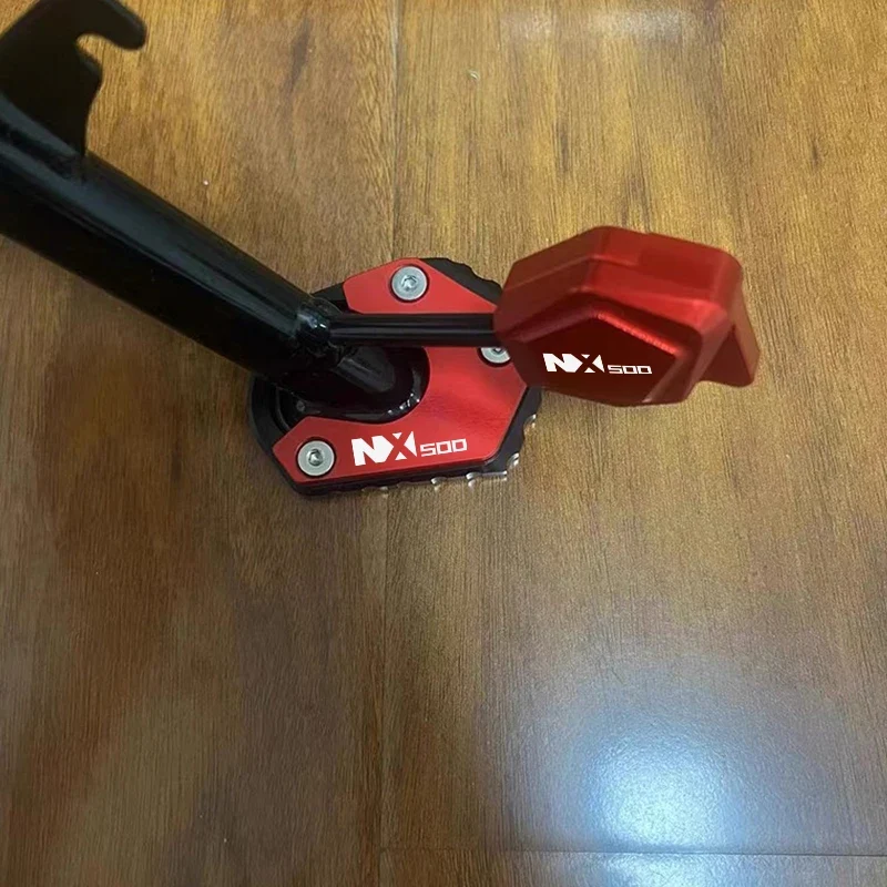 NX500 Accessories Motorcycle CNC Side Stand Enlarge & Support Kickstand Column Auxiliary For HONDA NX500 NX 500 nx500 2023-2025