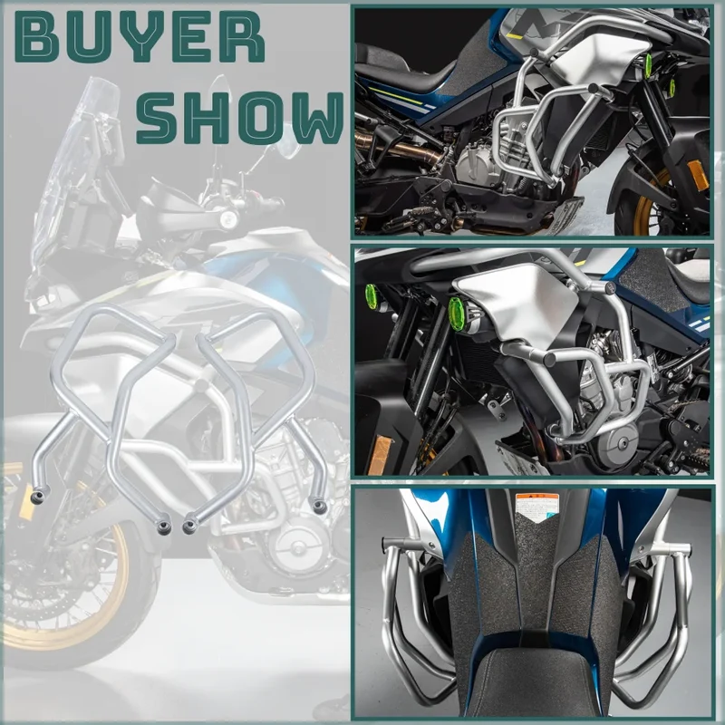 For CFMOTO 800MT 2021 2022 2023 Engine Guard Highway Crash Bar Motorcycle Frame Protection Bumper 800 MT Accessories