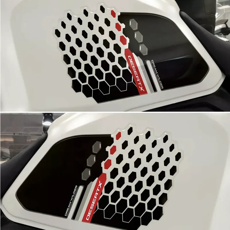 For Ducati Desert X DesertX desertX 2022 2023 motorcycle fuel tank 3D sticker knee anti-skid sticker
