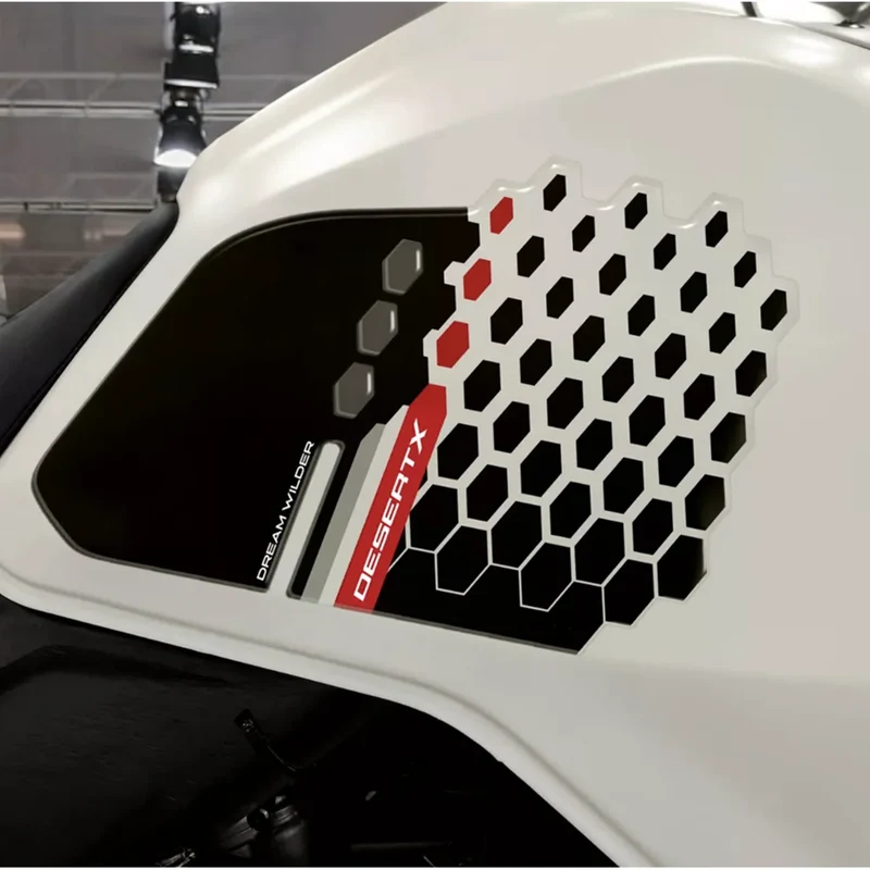 For Ducati Desert X DesertX desertX 2022 2023 motorcycle fuel tank 3D sticker knee anti-skid sticker
