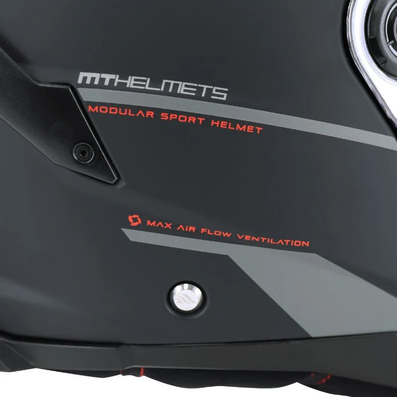 Casque moto modulable - Atom noir