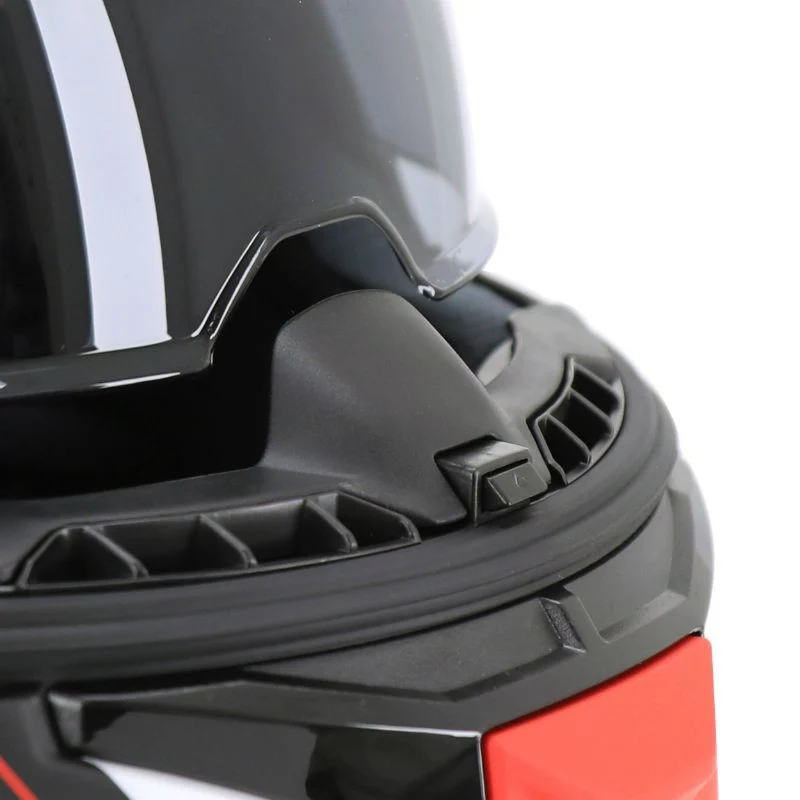 Casque intégral moto - Thunder gris rouge mat
