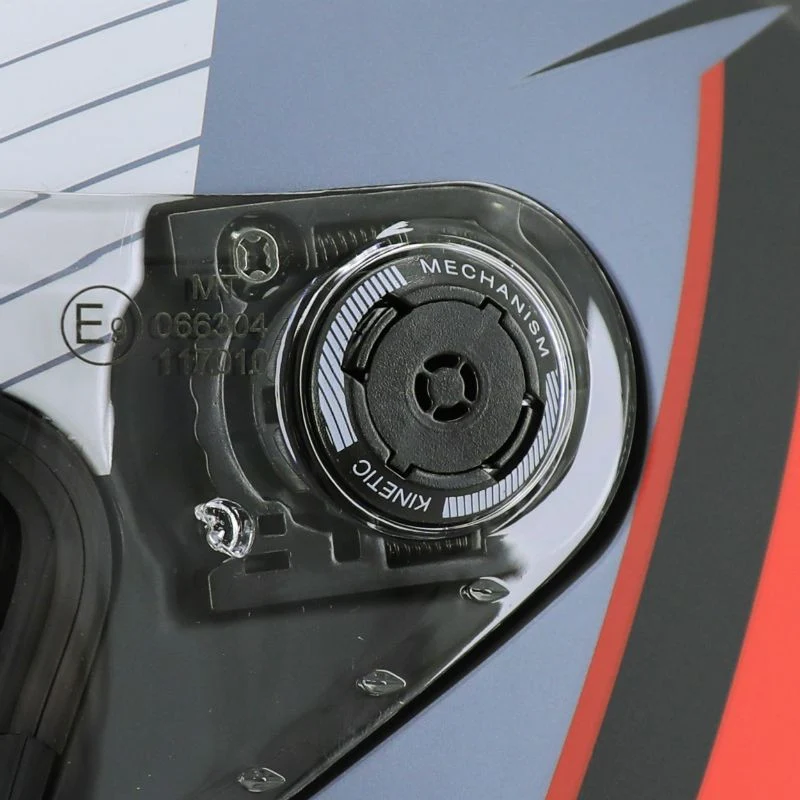 Casque intégral moto - Thunder gris rouge mat