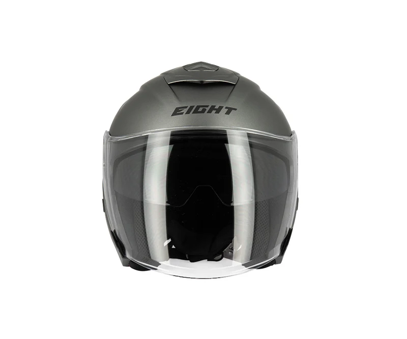 Casque jet moto - E-Tech Gris