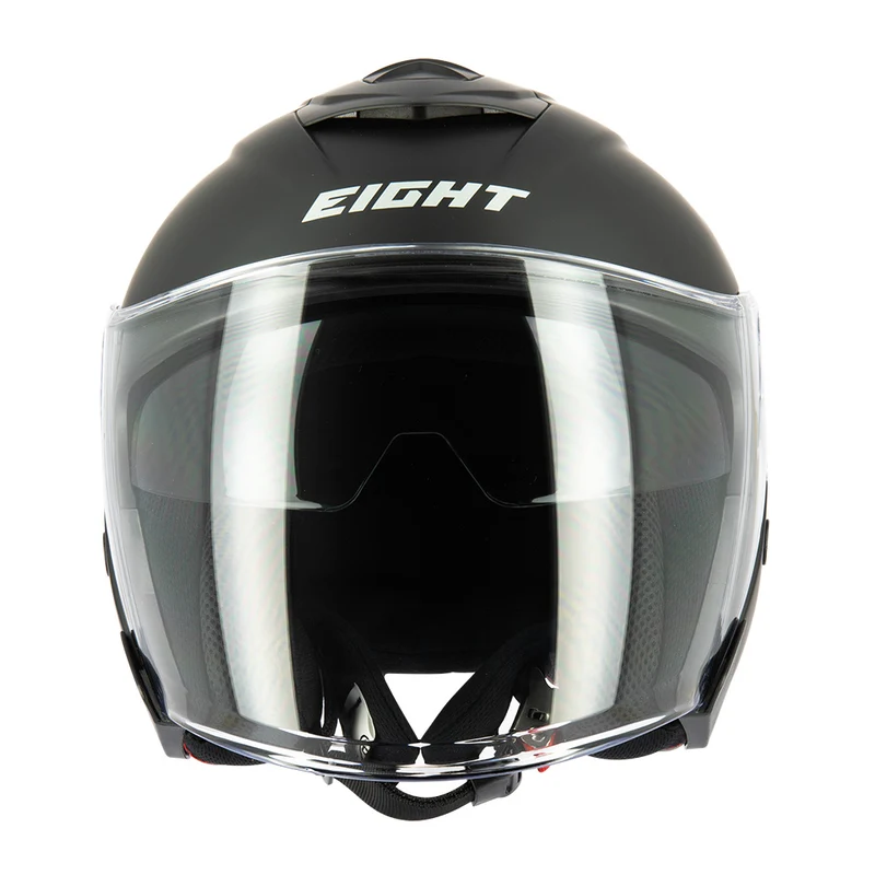 Casque jet moto - E-Tech Noir