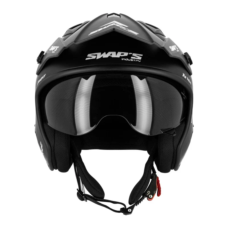 Casque jet moto - Trooper Full Gaz Noir et Or