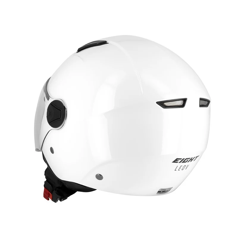 Casque jet moto - Leov LV Blanc
