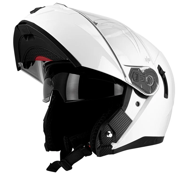 Casque moto modulable - S521 Dualist Blanc