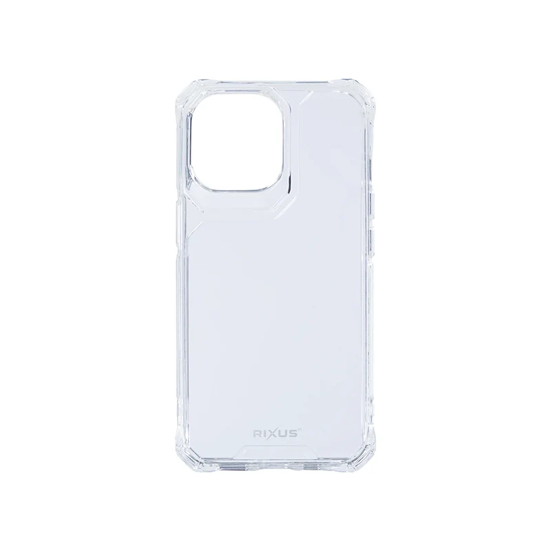 Coque Smartphone-Telephone Rixus Armor-X Anti Choc Pour Apple Iphone 13 Pro Max Transparent (Vendu A L'Unite)