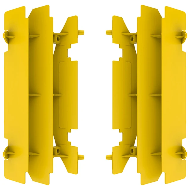 Aletines radiador Suzuki DRZ400 00-17 RM250 96-06 RM125 01-08 Polisport - amarillo RM01