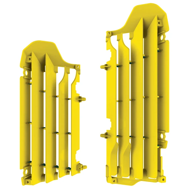 Aletines radiador RMZ450 18-22 Polisport - amarillo RM01