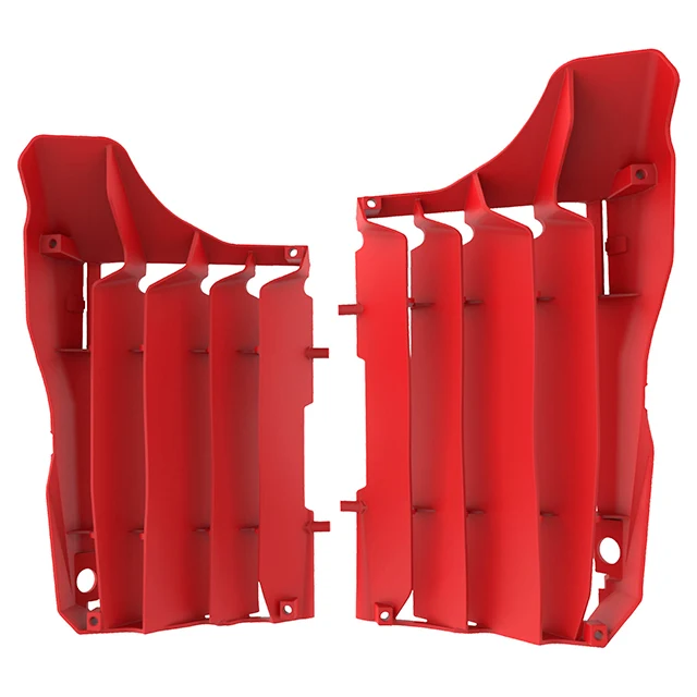 Aletines radiador Honda CRF250RX 19 / CRF250R 18-19 Polisport - rojo CR04