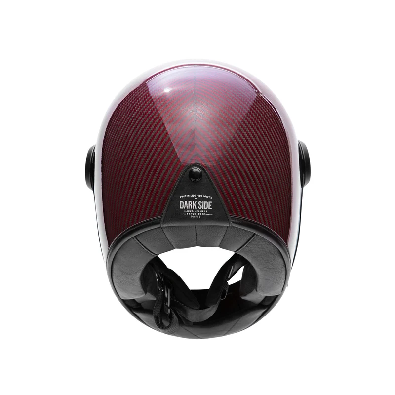 Casque intégral moto - Dark Side Carbone Bordeaux