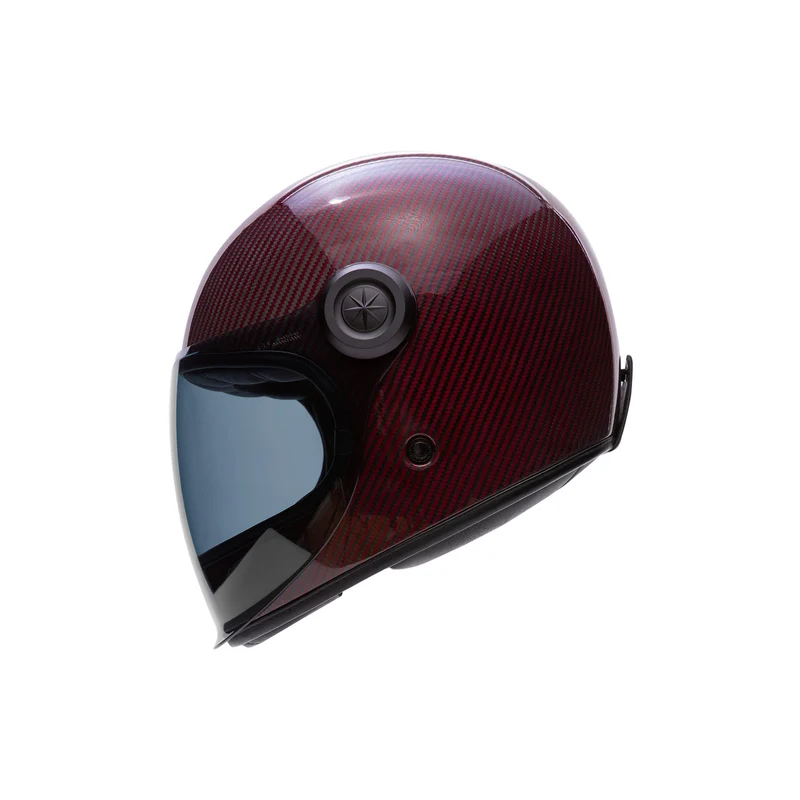 Casque intégral moto - Dark Side Carbone Bordeaux