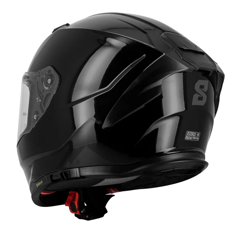 Casque intégral moto - Eight S442 Noir Uni