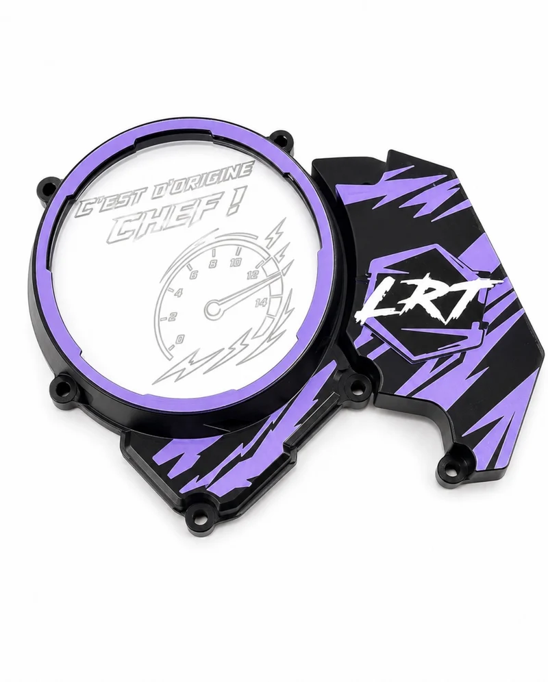 Carter allumage AM6 LRT V2 – Vitre plexiglass & protection pignon
