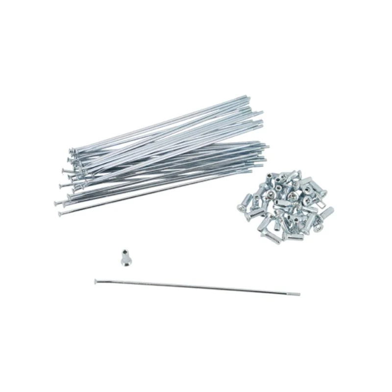 Jeu de Rayons Roue Avant Doppler 195MM 36 Pièces Argent Derbi Senda