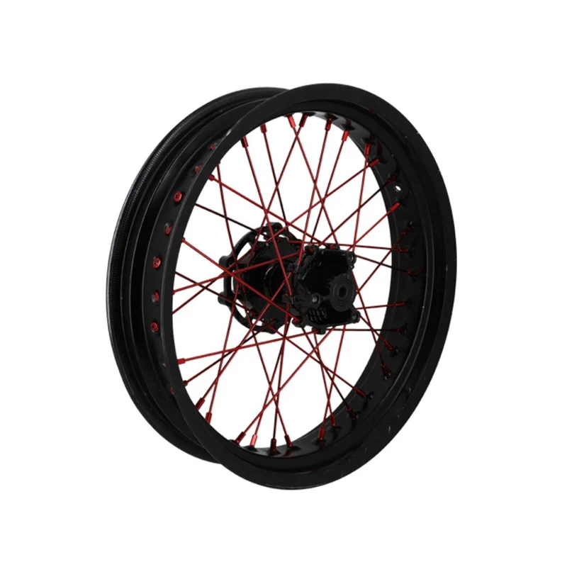 Jeu de rayons Roue avant Doppler 195MM 36 pièces Rouge Derbi Senda