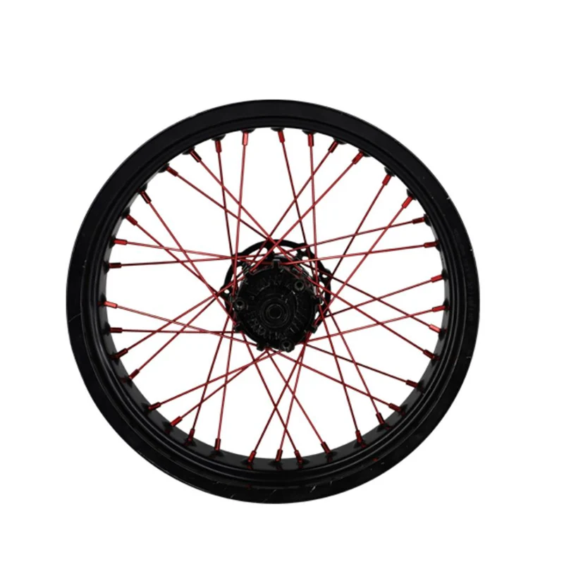 Jeu de rayons Roue avant Doppler 195MM 36 pièces Rouge Derbi Senda