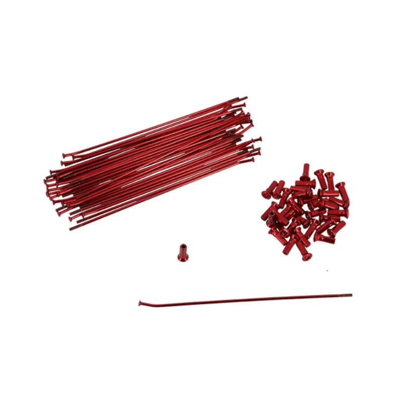 Jeu de rayons Roue avant Doppler 195MM 36 pièces Rouge Derbi Senda