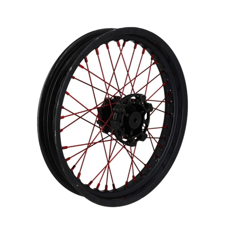 Jeu de Rayons Roue Arrière Doppler 195MM + 199MM 36 Pièces Rouge Derbi Senda
