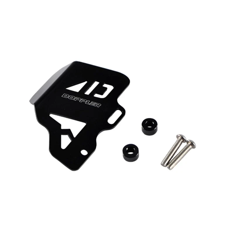 Plaque de recouvrement Réservoir de liquide de frein Doppler Gloss Black Universel