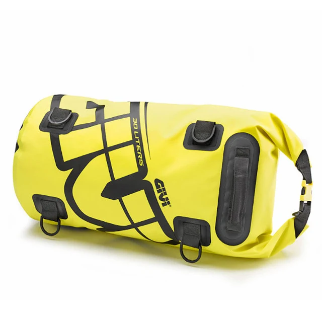 Bolsa cargo adicional cilíndrica impermeable 30L Givi - amarillo fluor