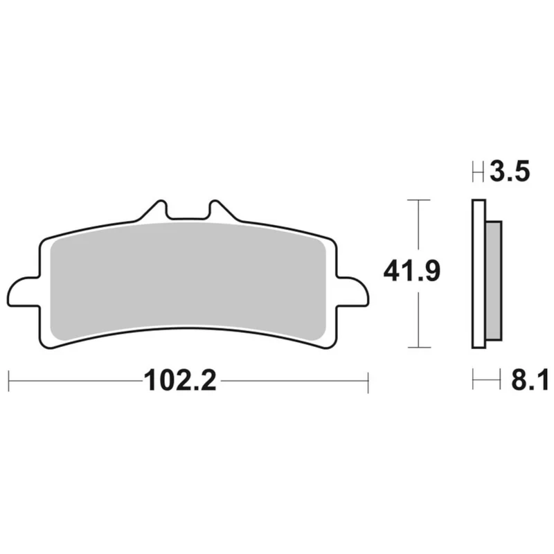Pastillas de freno APRILIA RSV4 1100 ABS FACTORY 1100 19-24 Brembo - sinterizadas