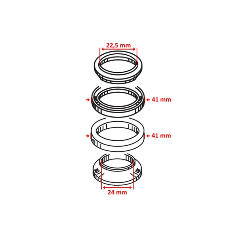 Cojinetes de dirección Honda NSR / MT / MB 50 Supertec