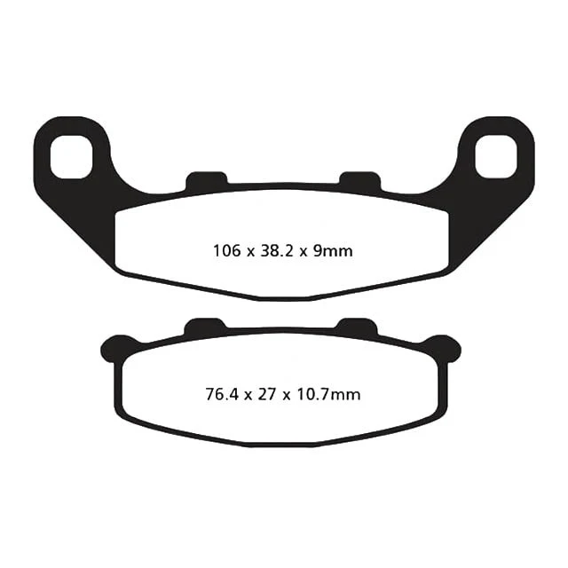 Pastillas de freno Kawasaki GPZ 500 94-03 / Suzuki RGV 250 91-93 EBC - orgánicas