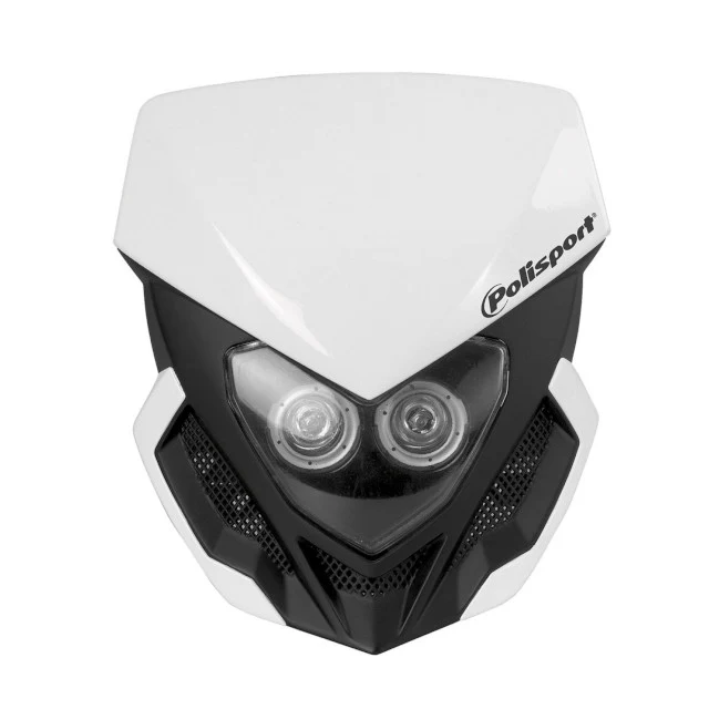 Careta Lookos EVO LED Polisport - blanco-negro