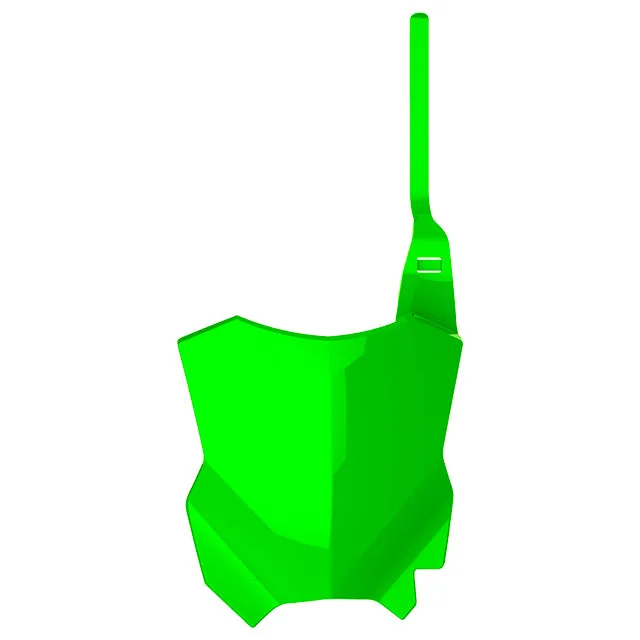 Careta portanumeros restyling KX125 / 250 KX450 20 style 03-08 Polisport - verde lima