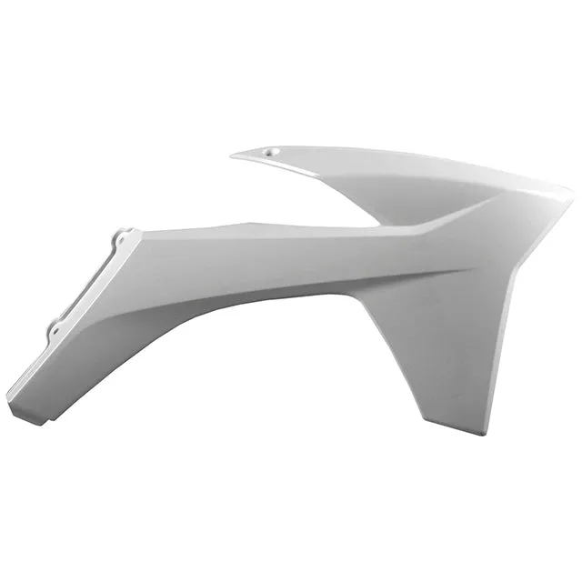 Tapas Radiador KTM 125/250 SX 11-12 Polisport - blanco