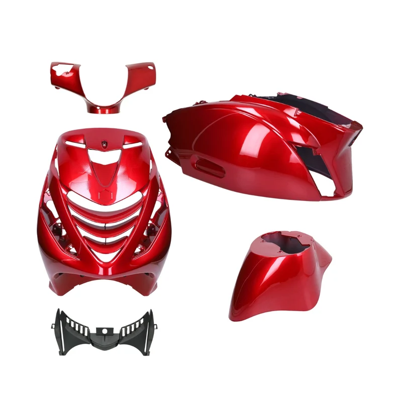 Set de carénage SP Piaggio Zip Rouge Bordeaux