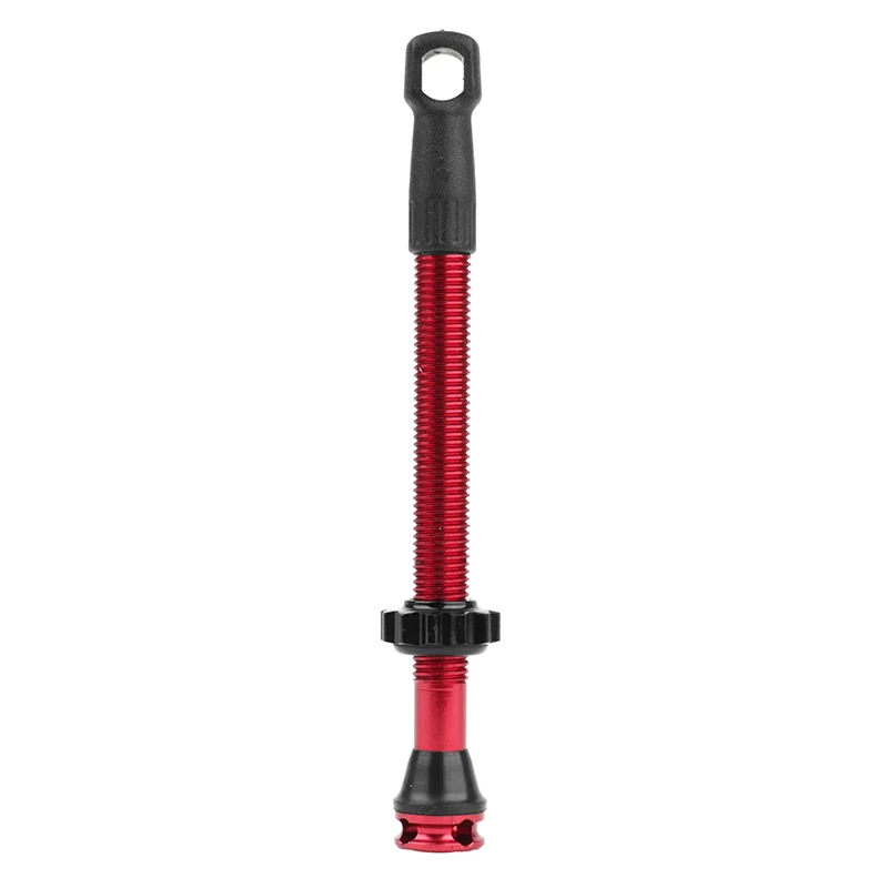 Valve De Pneu Tubeless Presta Newton Colori Rouge 60 mm 4 Trous Pour Diffusion Preventif (Vendu A L'Unite) - Livre Avec Démonte Obus